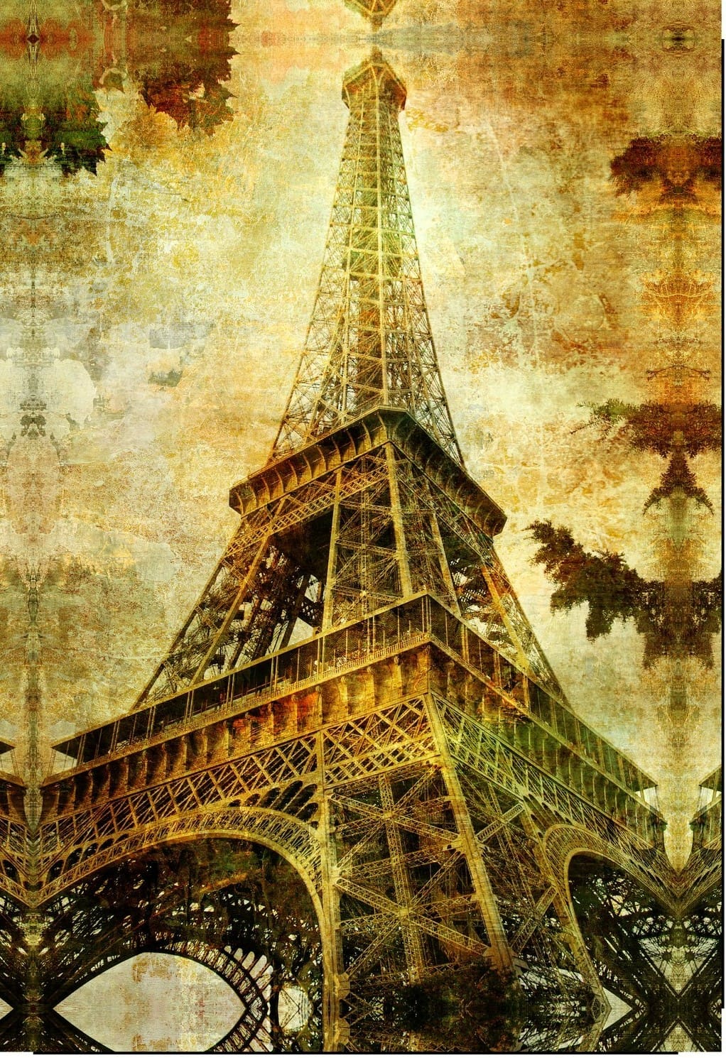 Eiffel tower – vintage card